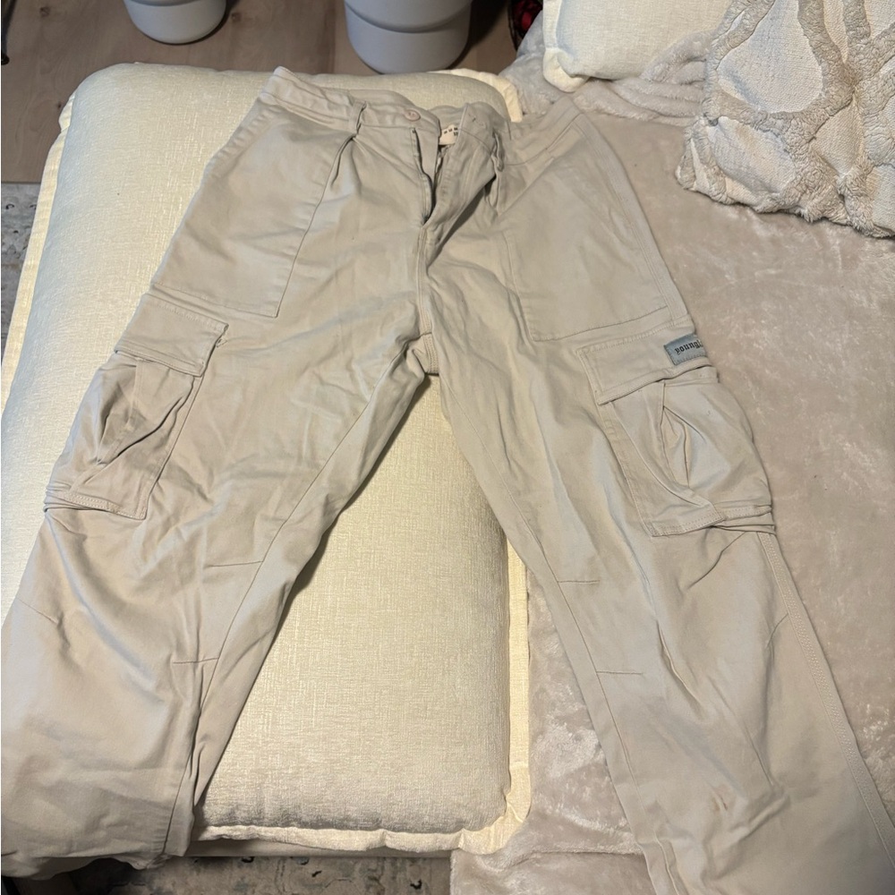 YoungLA Tan Cargo Pants for Effortless Style